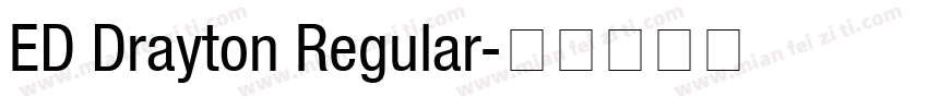 ED Drayton Regular字体转换